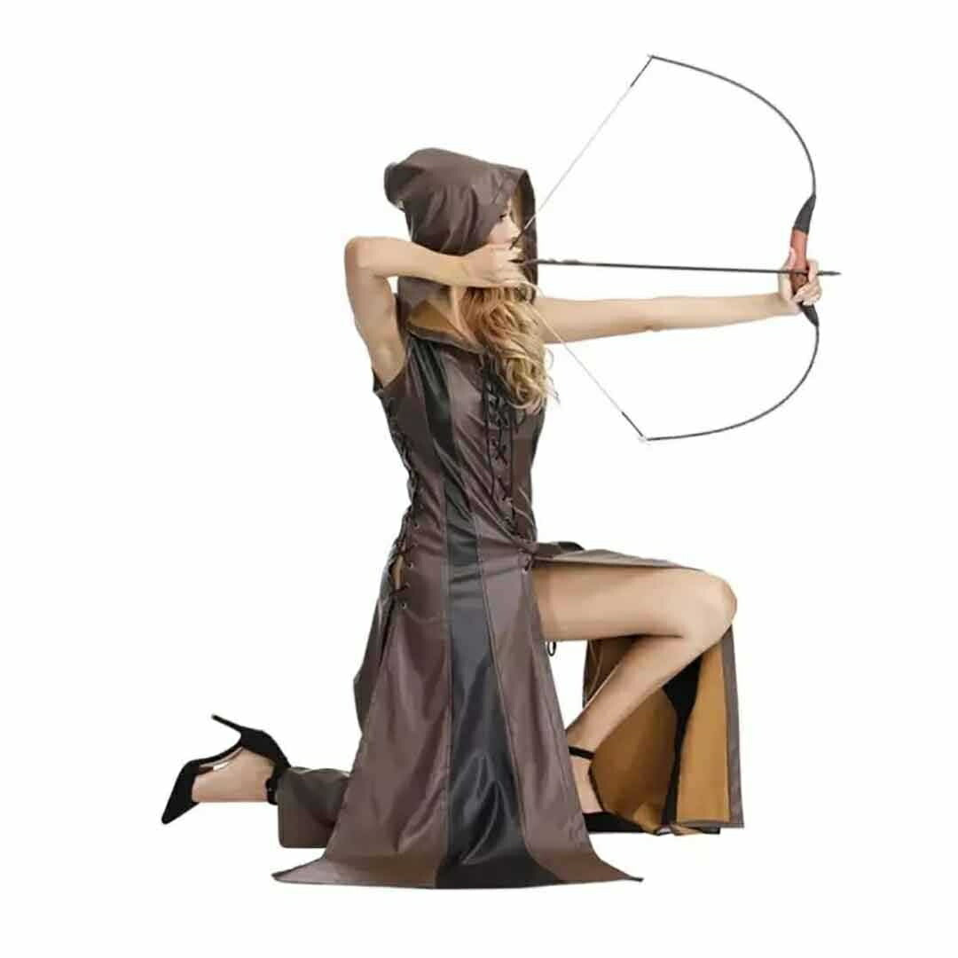 コスプレ小物 | 中世ファンタジー風 コスプレ衣装 フード付きPUレザー