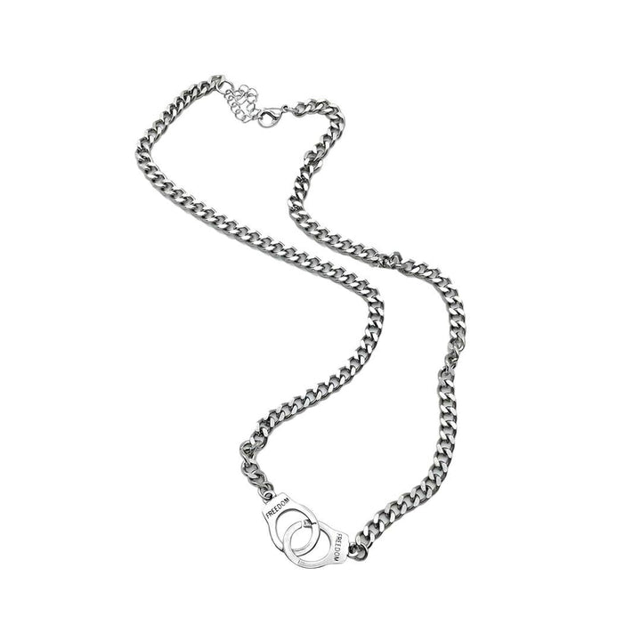 ネックレス | ユニセックス・ハンドカフス風ネックレス【ストリートファッション】