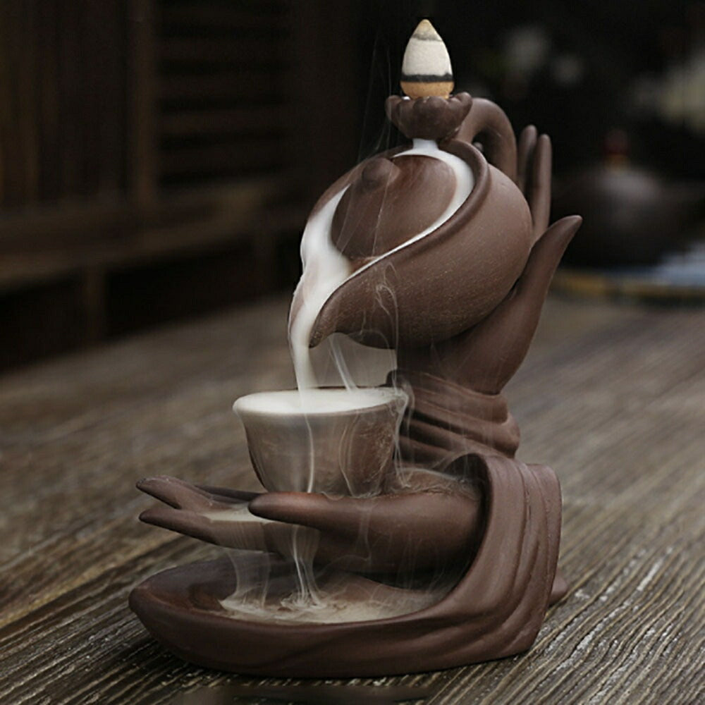 お香 | 和風モダン倒流香ティーポット型お香立て