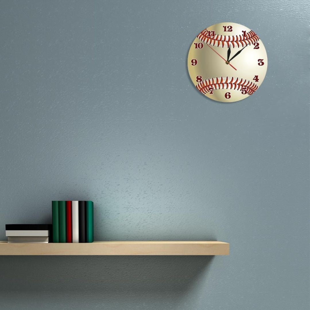 インテリアインテリア雑貨 その他 | 野球ボールデザイン壁掛け時計 - スポーツルーム向けギフト