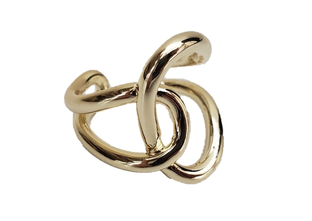 リング | ゴールドフックデザインリング | フリーサイズ・レディースアクセサリー