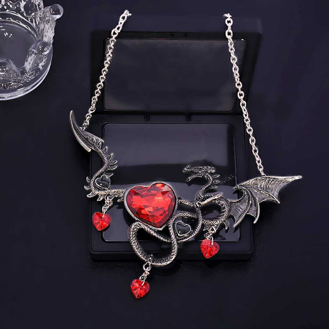 ネックレス | ドラゴンハート ネックレス 全2カラー - ユニセックス