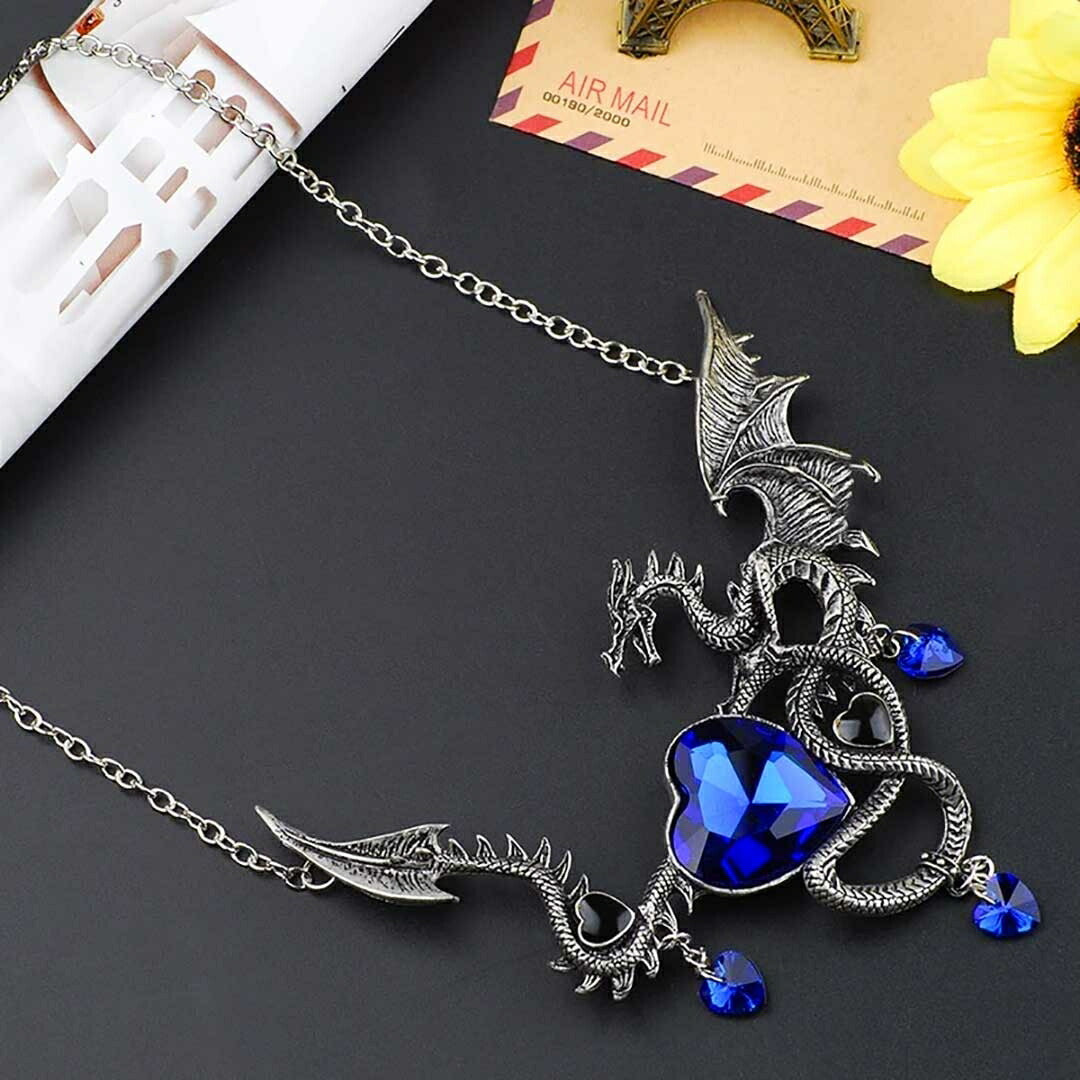 ネックレス | ドラゴンハート ネックレス 全2カラー - ユニセックス