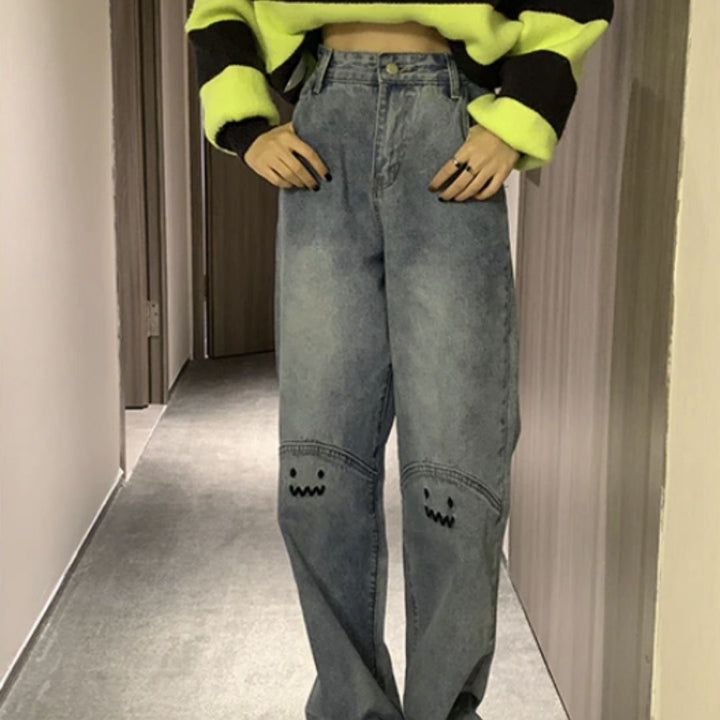 ボトムス 女性 | レディース ワイドタイプ ブーツカット ジーンズ