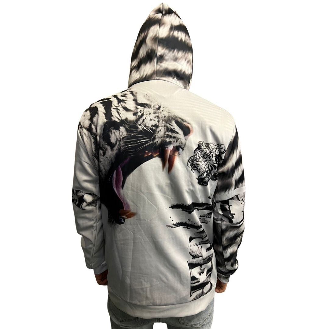 男性ファッション その他 | ホワイトタイガーパーカー 選べる3サイズ メンズ・レディース兼用