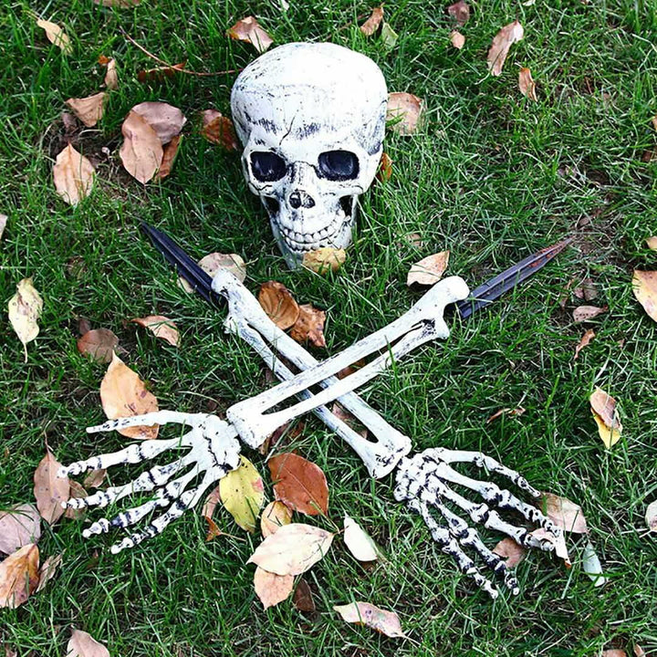 イベントグッズ | ハロウィン リアル骸骨3点セット - 室内外飾り付け