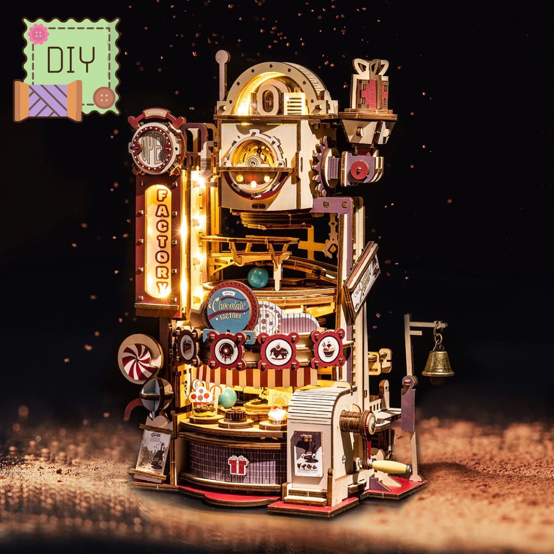 玩具 | ミニチュアチョコレート工場 3Dパズルキット