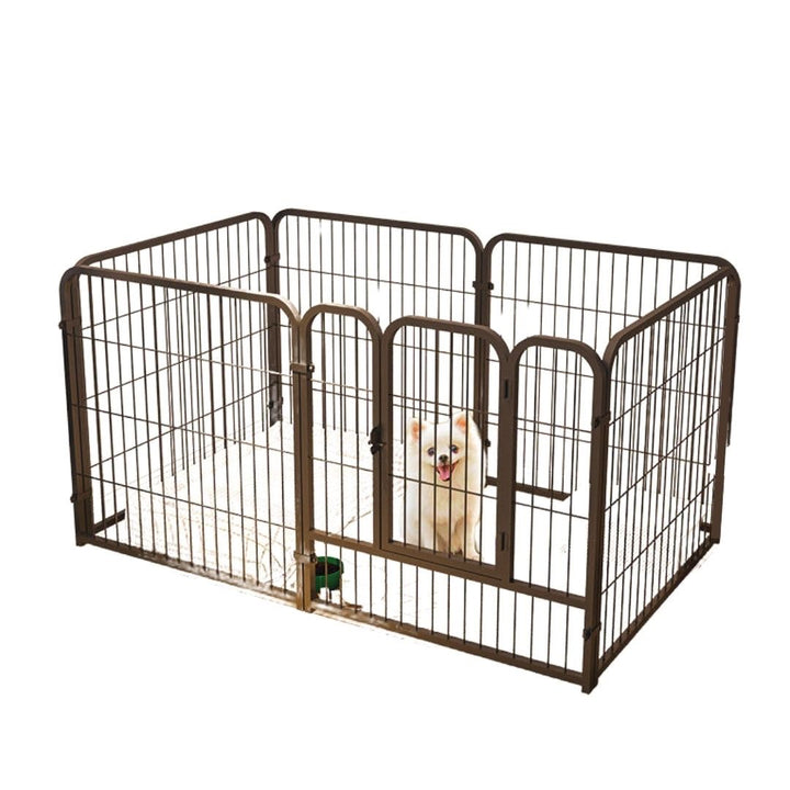 ペットグッズ | 折りたたみ式アイアンペットケージ（小型犬用・室内外対応）