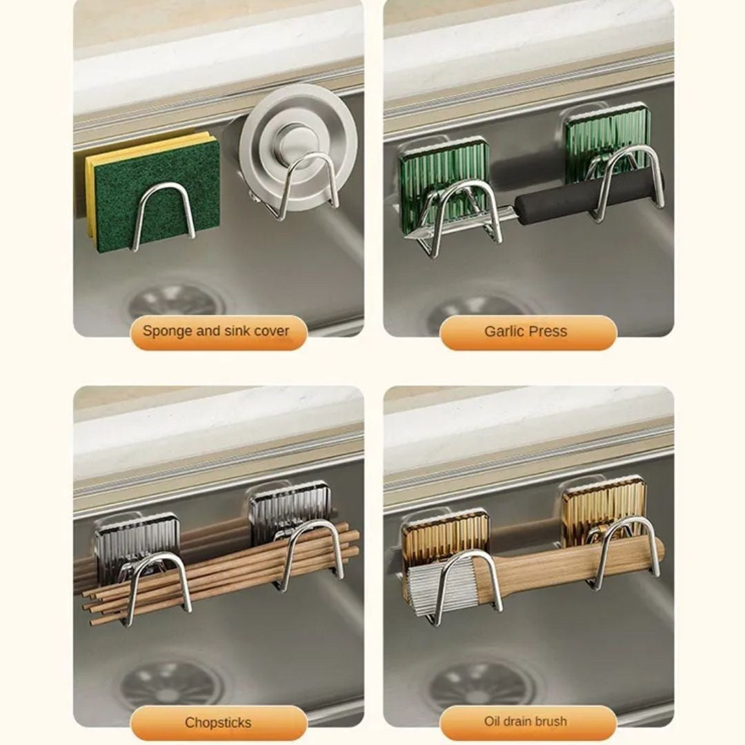 インテリア雑貨 その他 | エレガントなスポンジフック3個セット - 強力粘着で壁に穴を開けずに設置可能、キッチン・浴室用