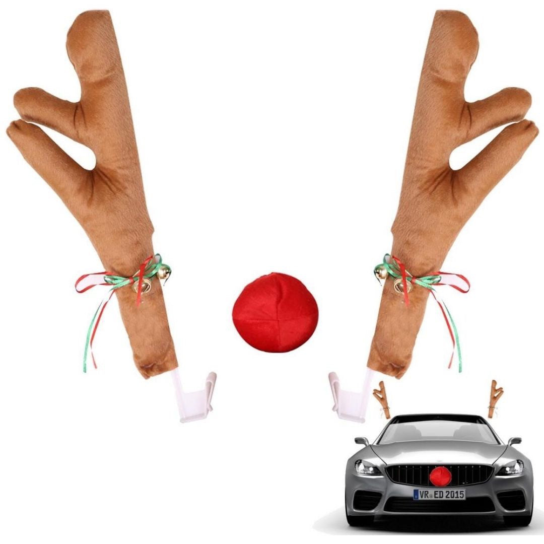 車 アクセサリー | クリスマス用 トナカイコスチューム車アクセサリーセット