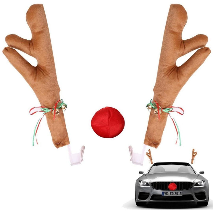 車 アクセサリー | クリスマス用 トナカイコスチューム車アクセサリーセット
