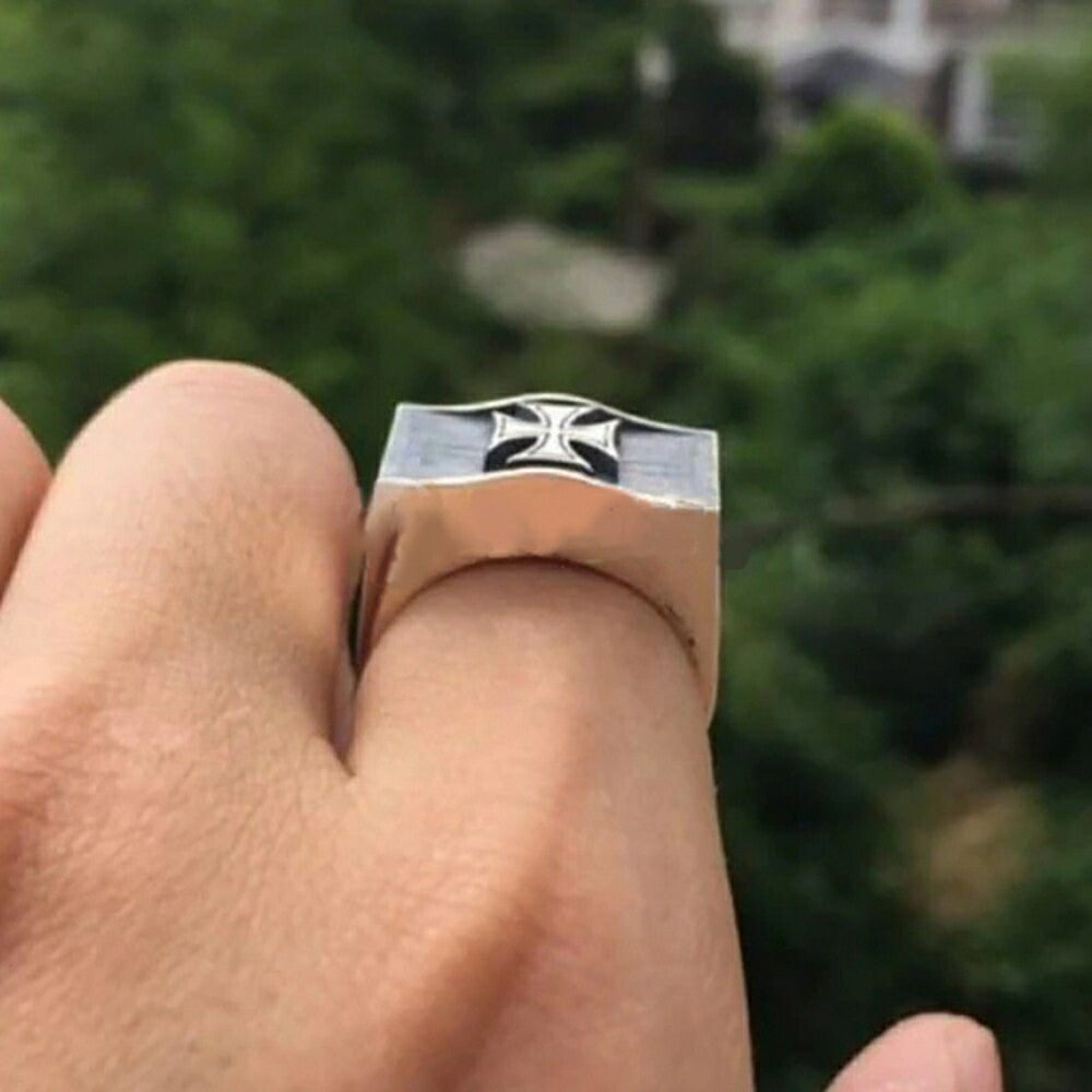 リング | シルバー十字架リング 男女兼用 HIPHOPアクセサリー