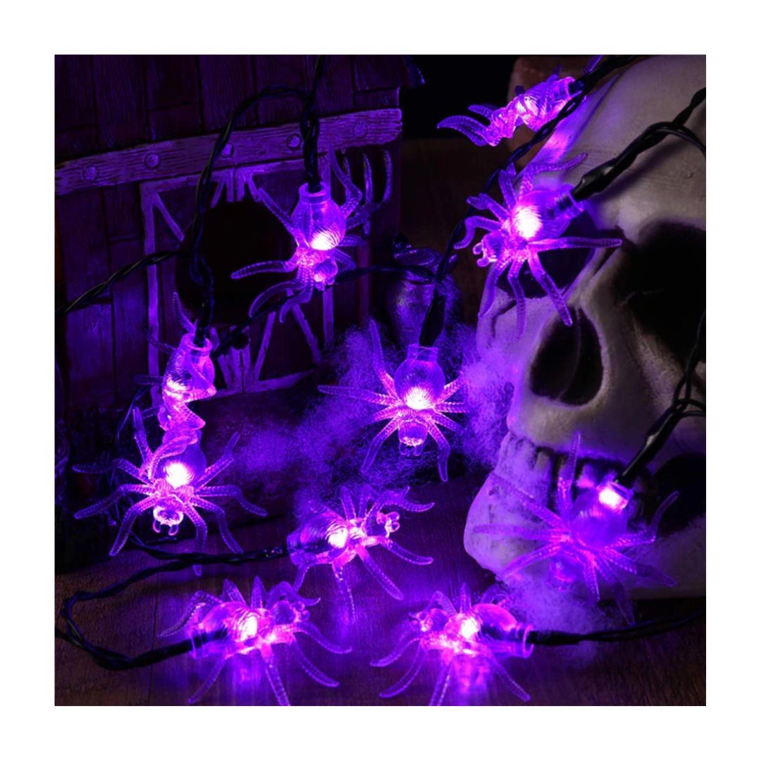 イベントグッズ | ハロウィン スパイダーLEDイルミネーションライト 1.5m 10球