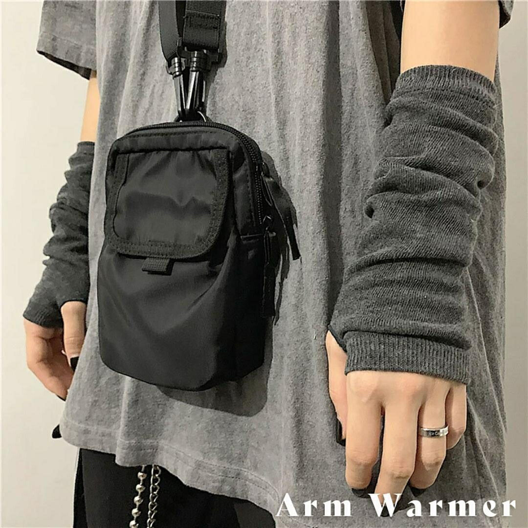 小物 その他 | グレー親指出しアームウォーマー | 防寒・UVカット・吸水速乾