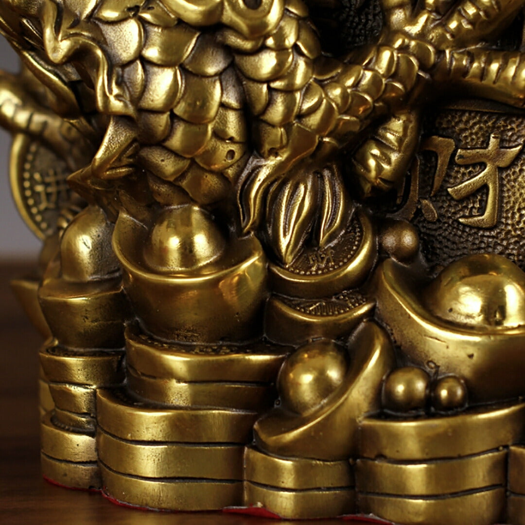 風水 インテリア | 開運金龍 特大風水置物 - 玄関用ドラゴンインテリア