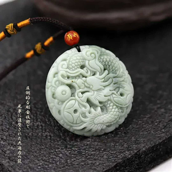 ネックレス | 翡翠ドラゴンネックレス ユニセックスジュエリー