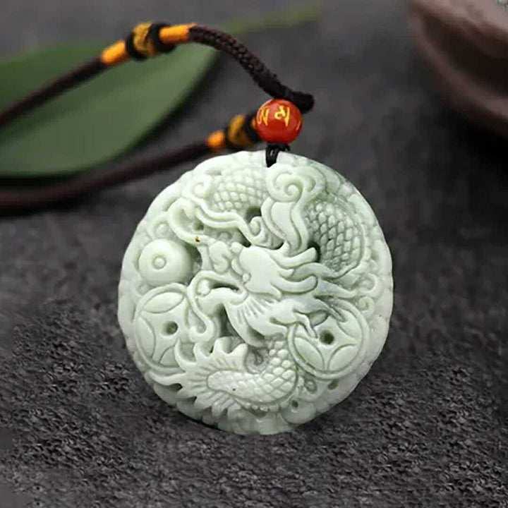 ネックレス | 翡翠ドラゴンネックレス ユニセックスジュエリー