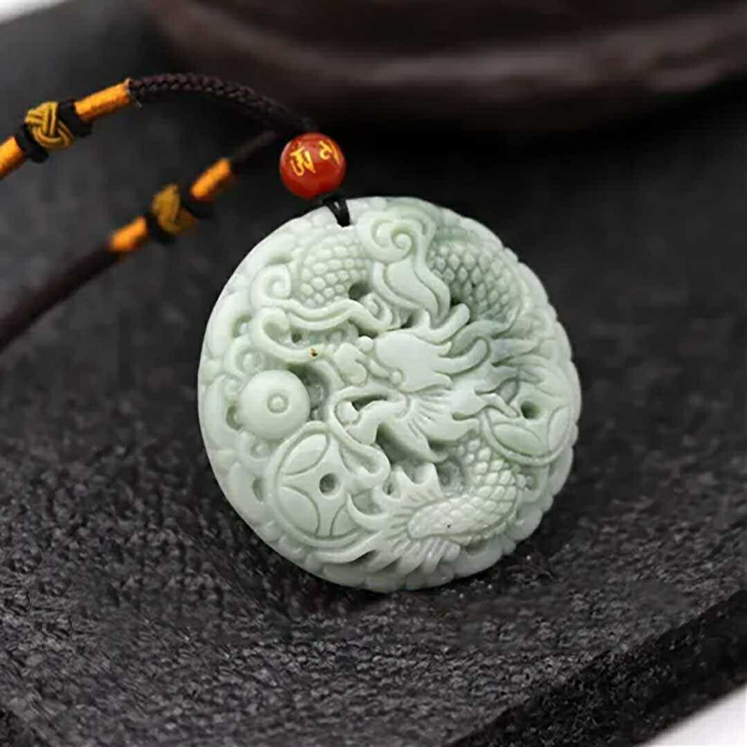 ネックレス | 翡翠ドラゴンネックレス ユニセックスジュエリー