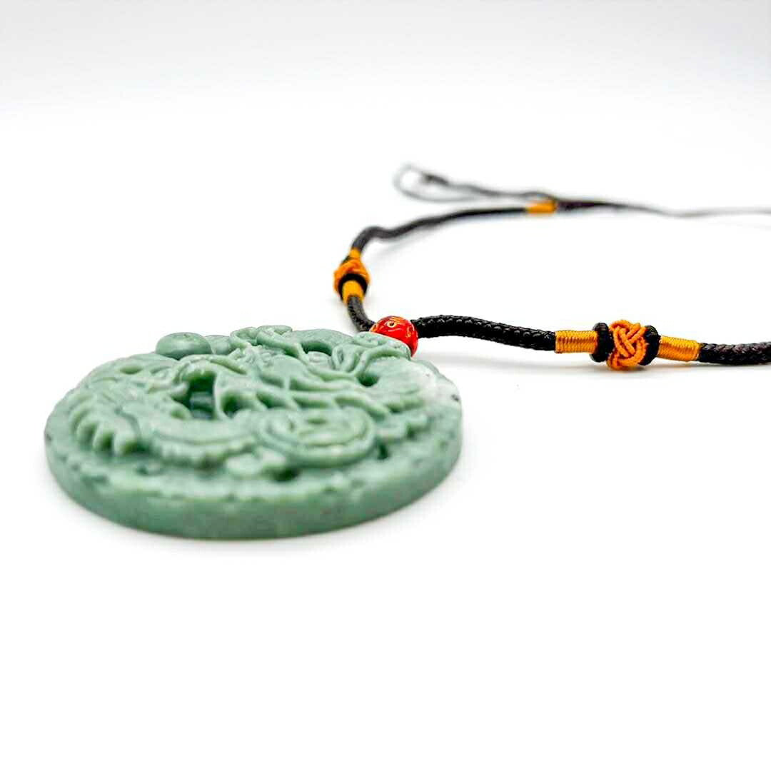 ネックレス | 翡翠ドラゴンネックレス ユニセックスジュエリー