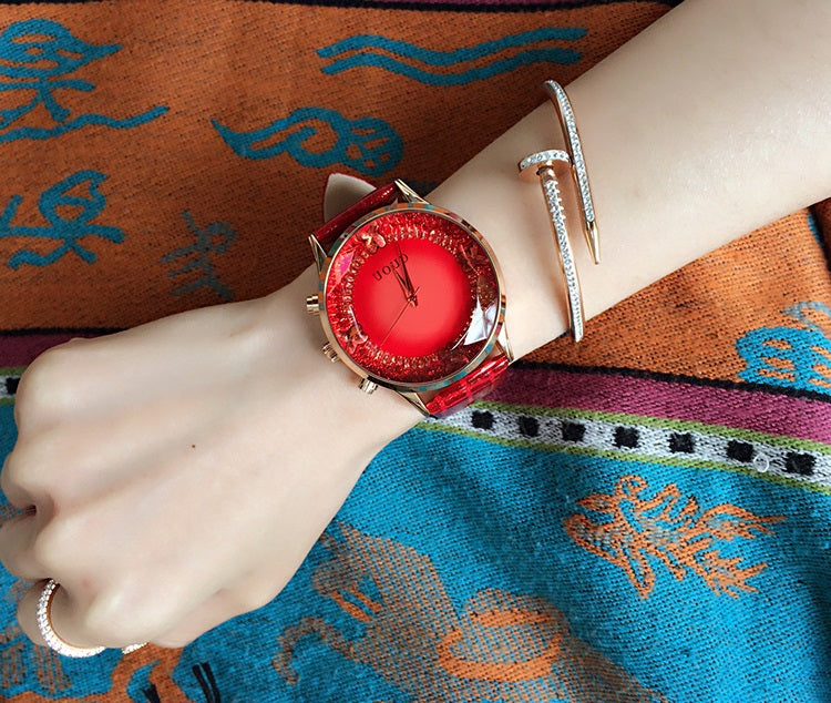 腕時計 | GUOU エレガント腕時計 - ブルー/ピンク/パープル