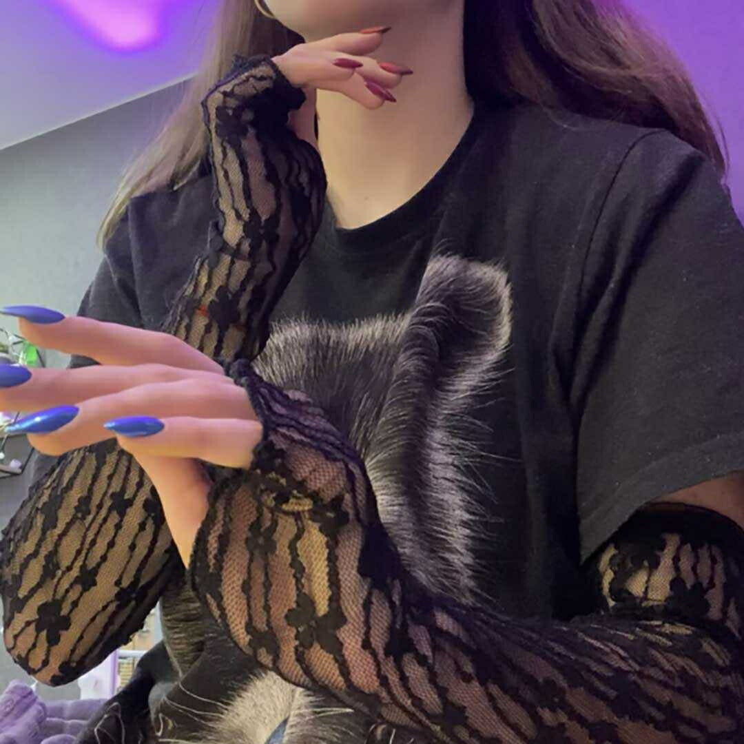 小物 その他 | レース花柄アームカバー UVカット指なしタイプ