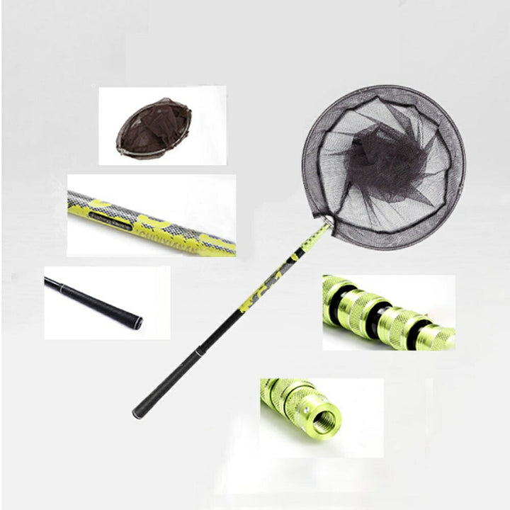 釣り 道具 | ゴールドイエロー 4m 伸縮式ランディングネット