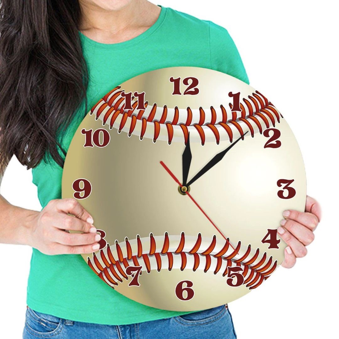 インテリアインテリア雑貨 その他 | 野球ボールデザイン壁掛け時計 - スポーツルーム向けギフト