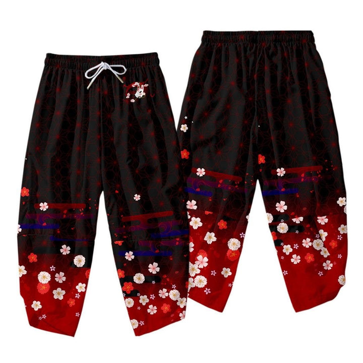 ボトムス 男性 | 桜花吹雪和柄パンツ メンズ・レディース兼用