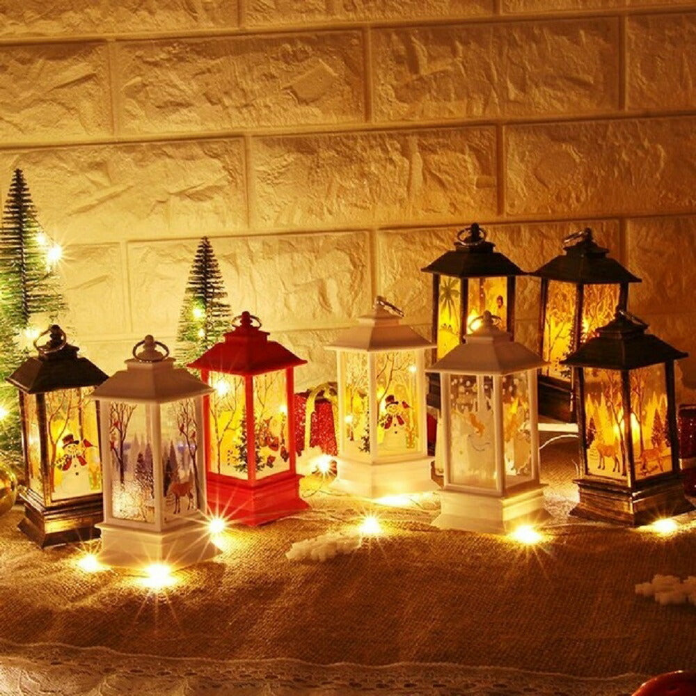 イベントグッズ | クリスマスLEDランタンライト 屋外用サンタ装飾