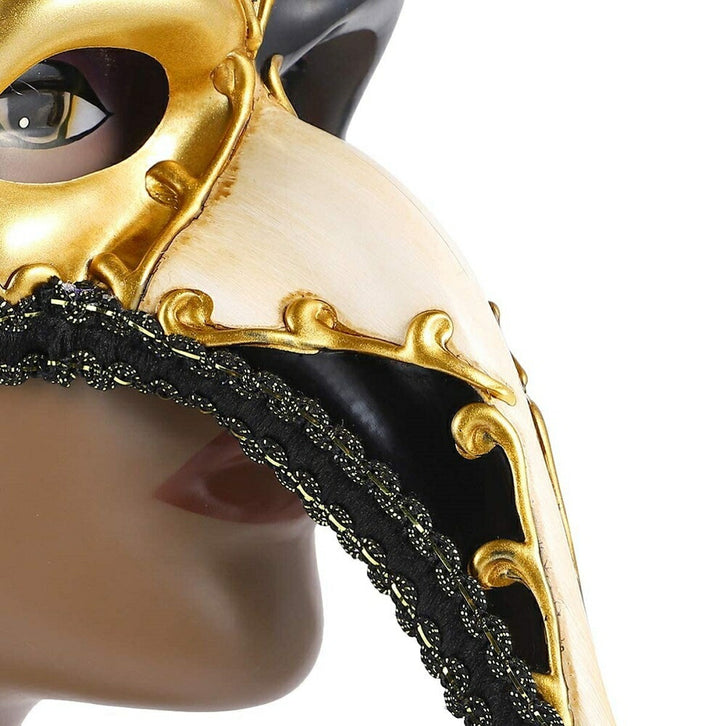 仮装 | ブラックベネチアンピエロ仮面 - ハロウィン・パーティー用