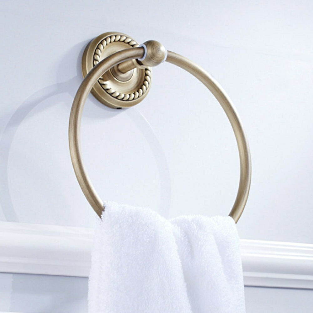 インテリアインテリア雑貨 その他 | アンティークブロンズ アイアンタオルハンガー - トイレ・バスルーム用