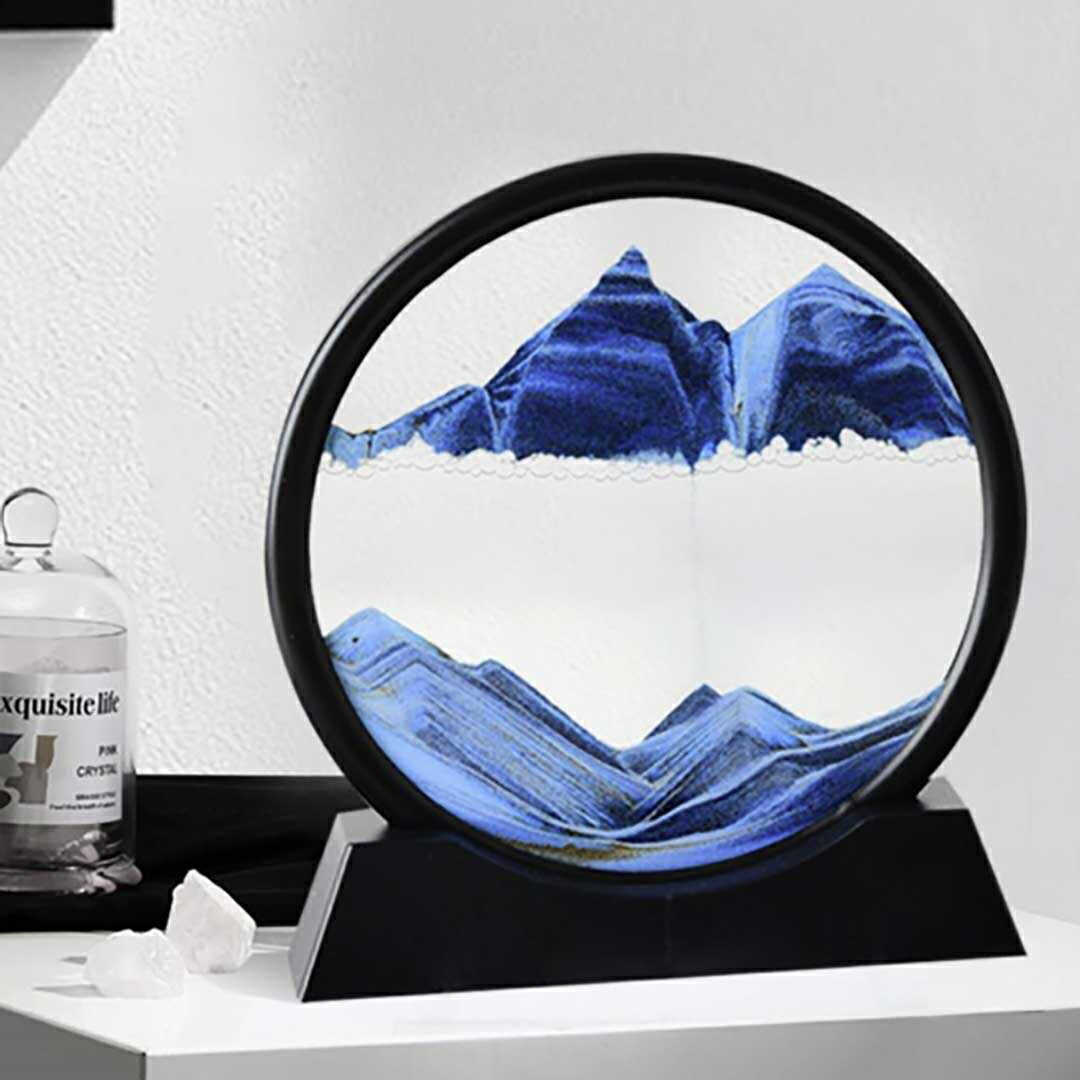 インテリア オブジェ | ブルー ミニサンドピクチャー 北欧デザイン オブジェ