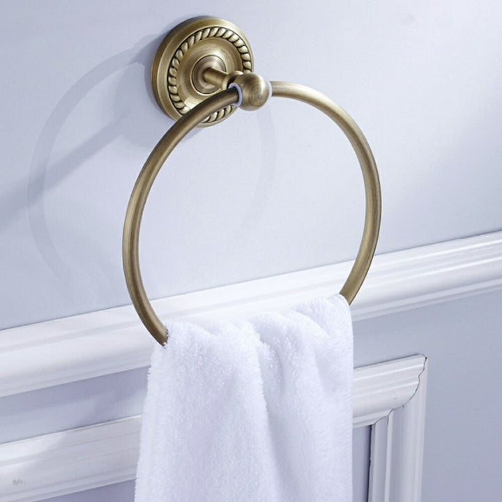 インテリアインテリア雑貨 その他 | アンティークブロンズ アイアンタオルハンガー - トイレ・バスルーム用