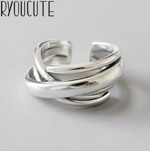 リング | シルバー925 シンプル チェーンリング レディース