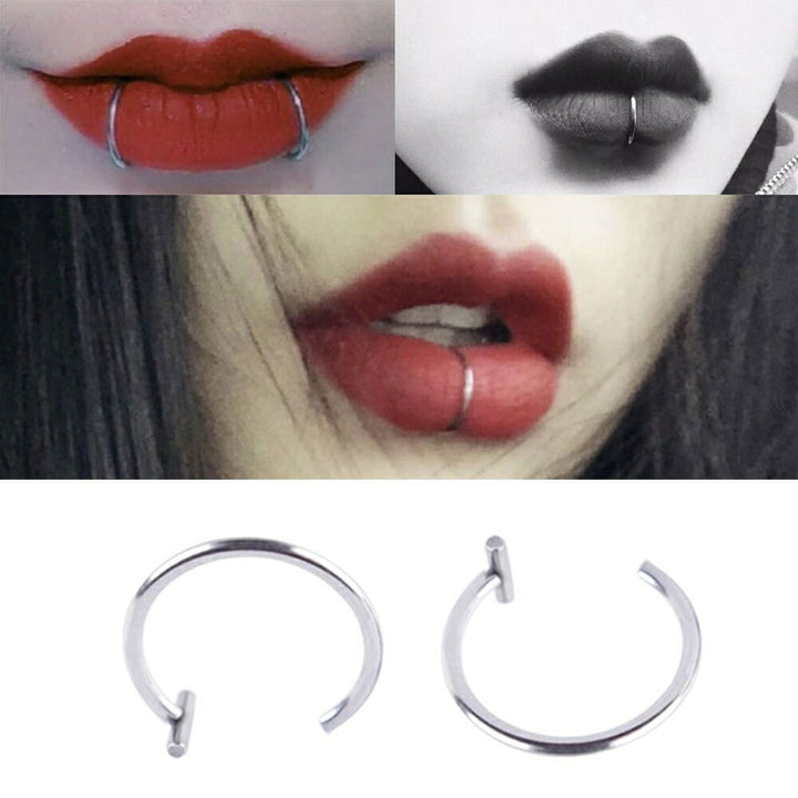 アクセサリー その他 | シルバーリップカフリング 2個セット ユニセックスジュエリー