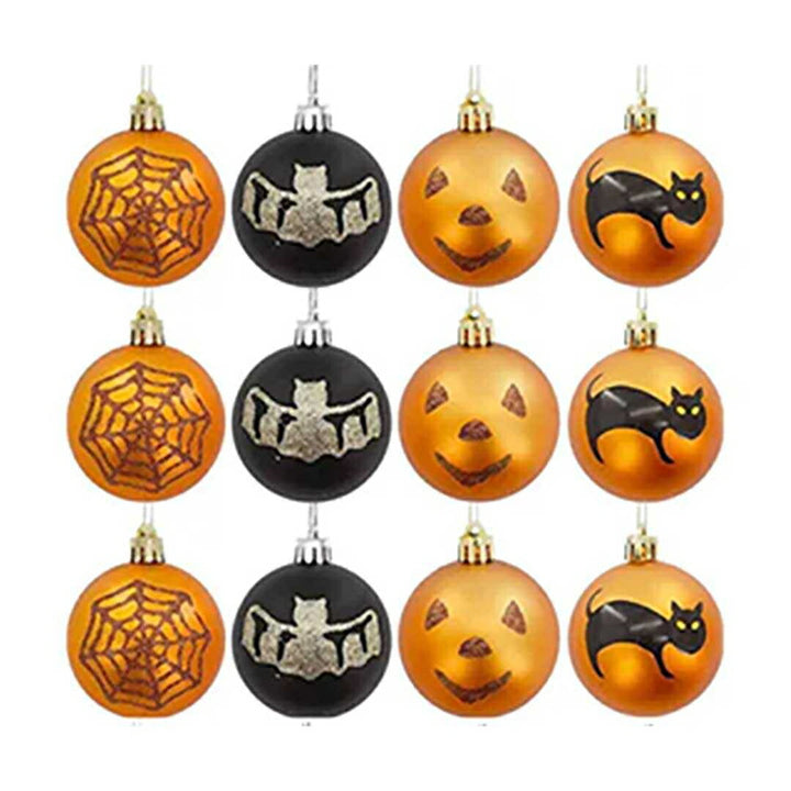 イベントグッズ | ハロウィン用黒猫オーナメント付きブラッククリスマスツリー