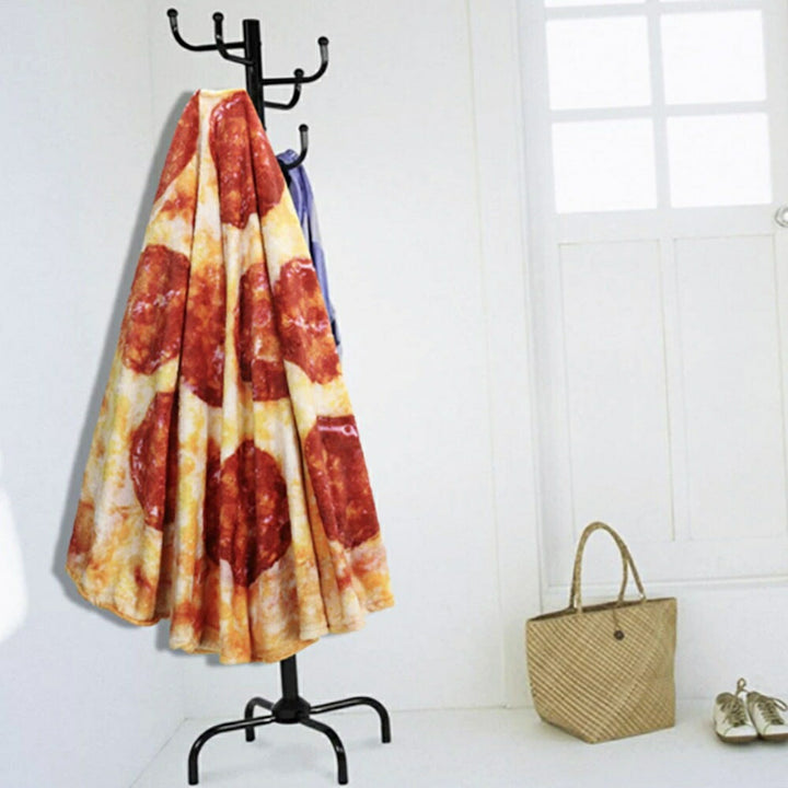 インテリアインテリア雑貨 その他 | ピザデザイン特大ブランケット150cm（ミックスピザ/サラミピザ）