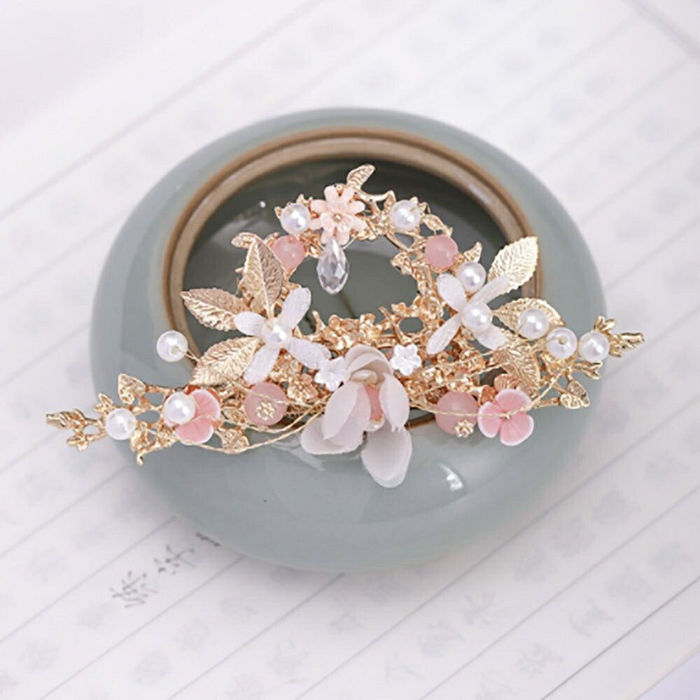 ヘアアクセサリー | 花かんざし7点セット | 結婚式・着物用ヘアアクセサリー