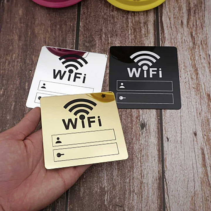 インテリア雑貨 その他 | Wi-Fiサイン アクリルミラー選択可能3カラー ドアプレート