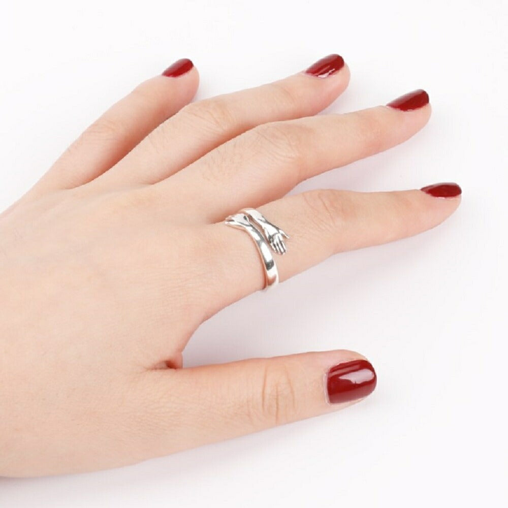 リング | シルバー ハグリング 男女兼用ジュエリー