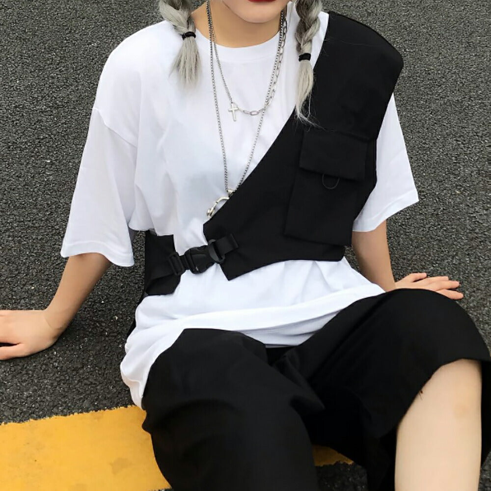 小物 その他 | アシンメトリーフィッシングベスト | 多機能・多ポケット | 男女兼用