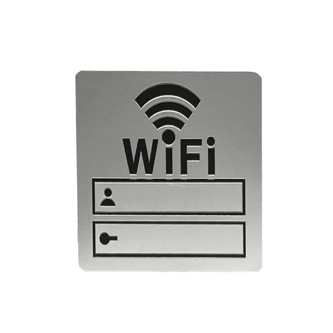 インテリア雑貨 その他 | Wi-Fiサイン アクリルミラー選択可能3カラー ドアプレート