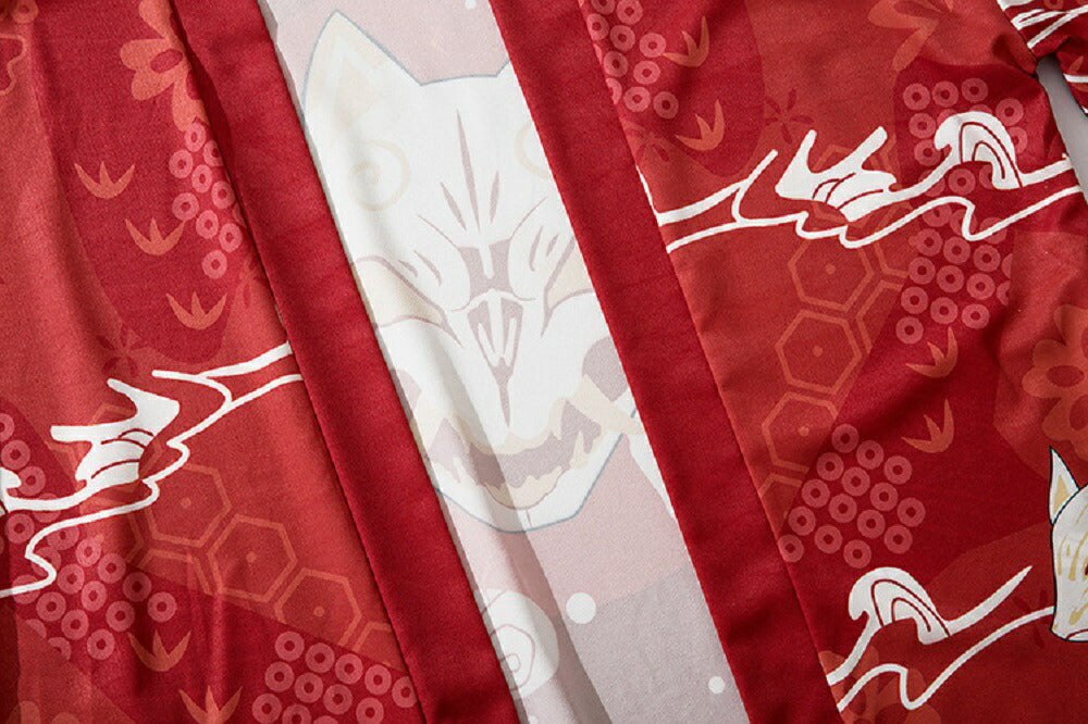 はっぴ | 夏祭り用 きつねお面と法被セット ユニセックス