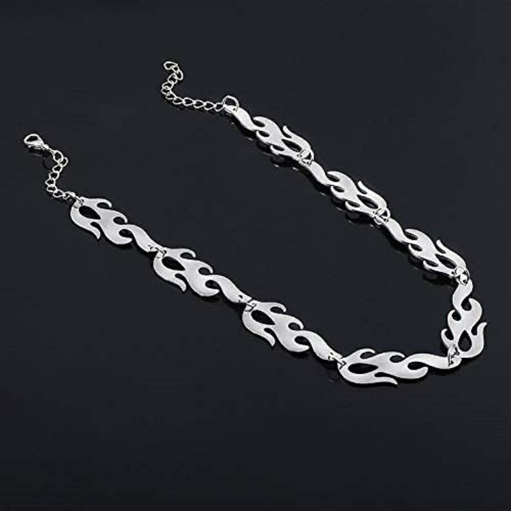 ネックレス | メンズ ビンテージ風 炎モチーフ ネックレス - 誕生日・記念日ギフトに