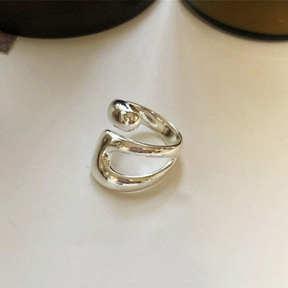 リング | 不規則シルバーリング | メンズ・ユニセックス ストリートジュエリー