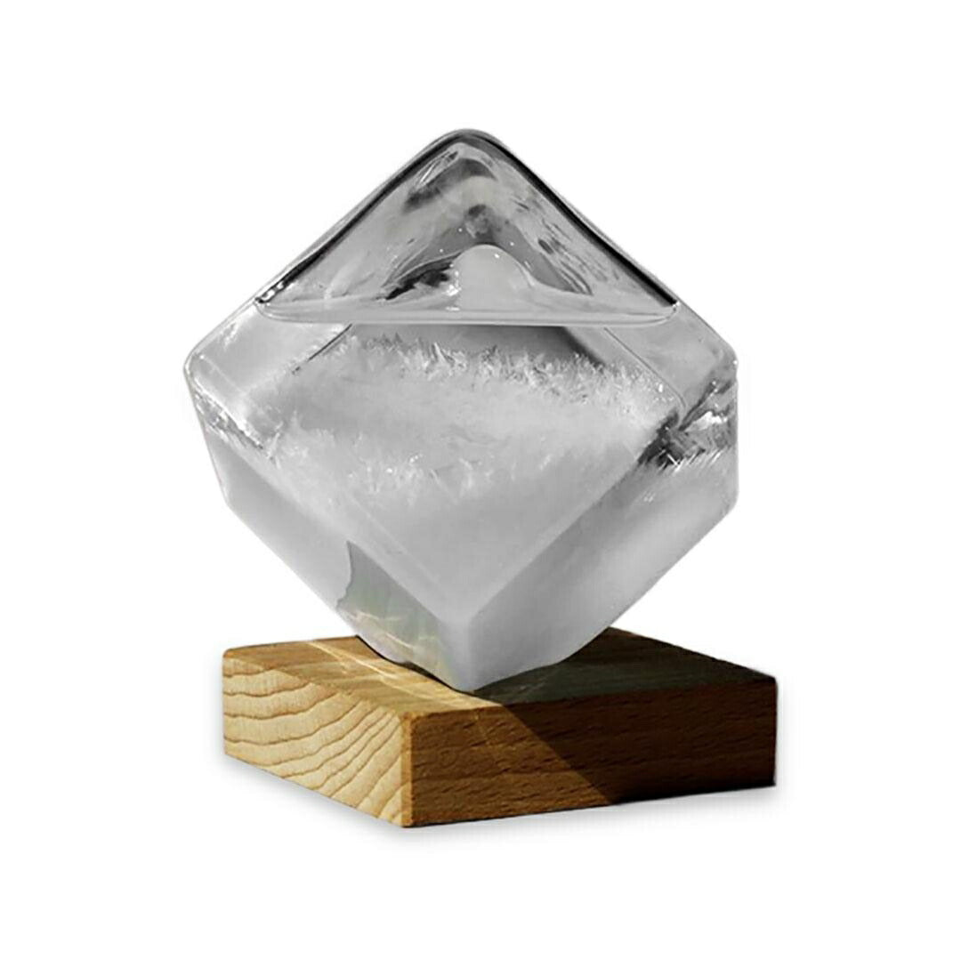 インテリア オブジェ | 北欧風キューブ型ストームグラス - 天気予測置物