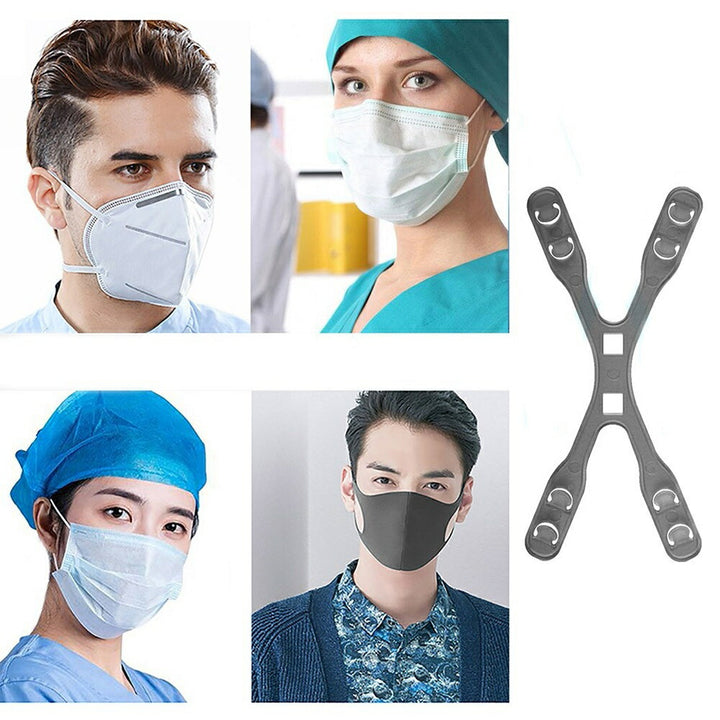 マスク | 快適X型マスクバンド【ホワイト/ブラック】