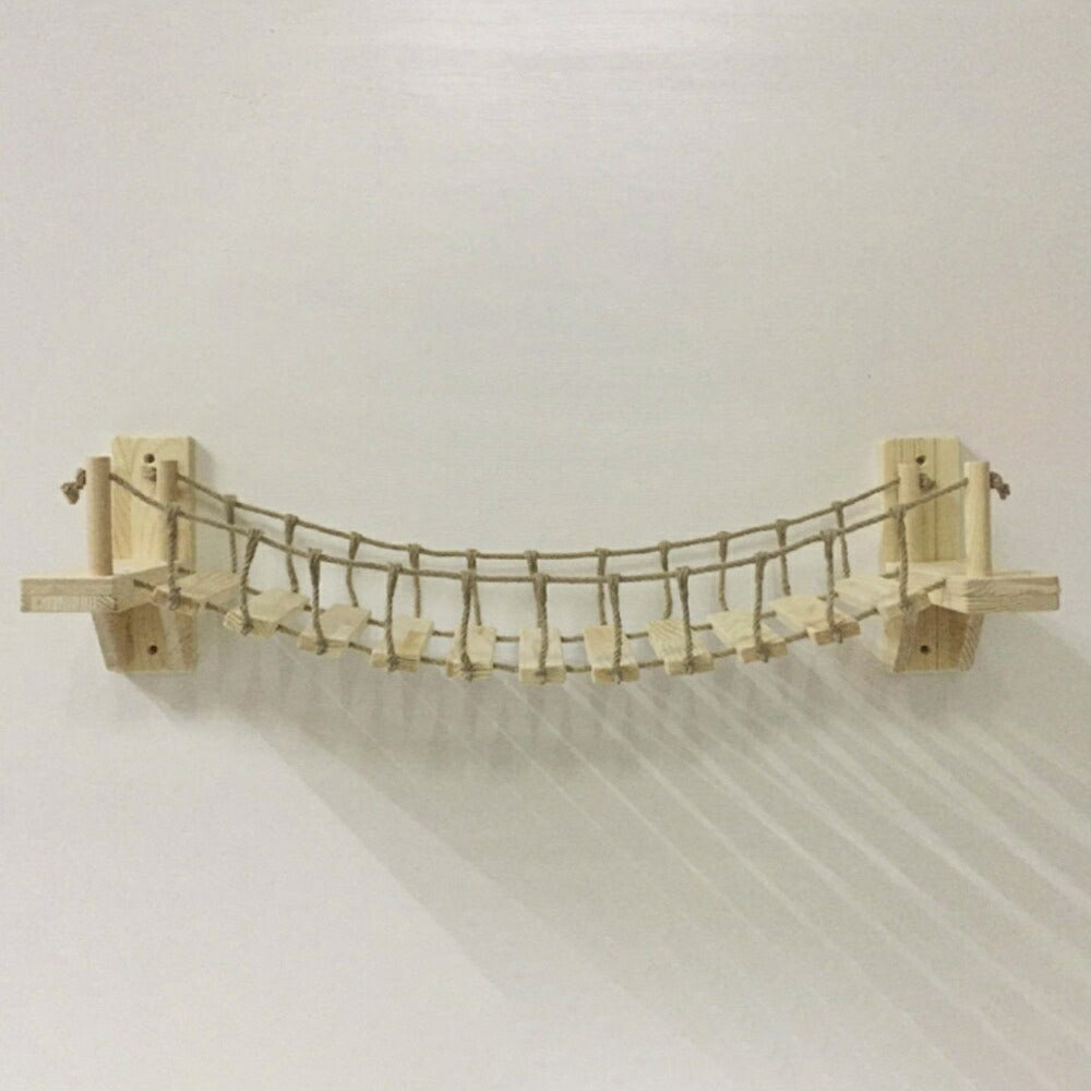 ペットグッズ | 猫用壁付けはしごと吊り橋セット