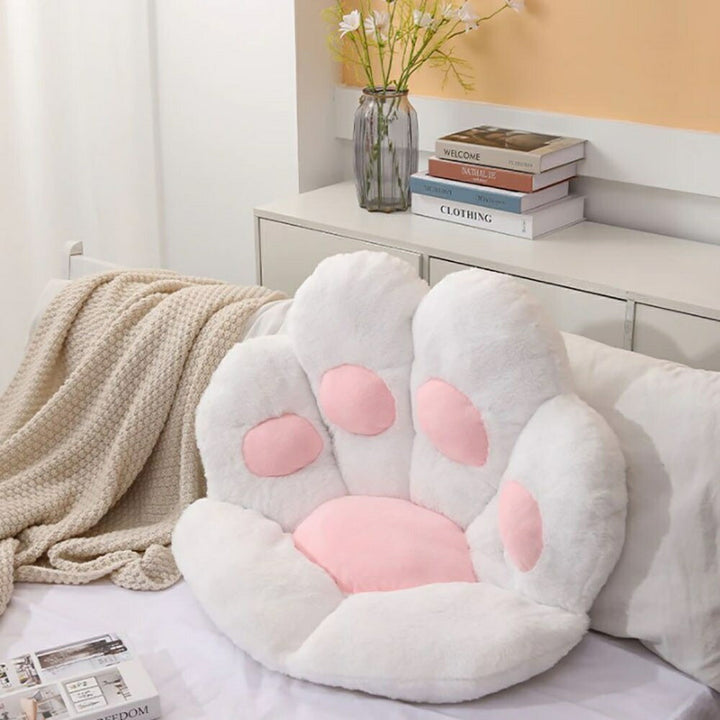 インテリア グッズ | 猫肉球クッション抱き枕 70×60cm - ホワイト