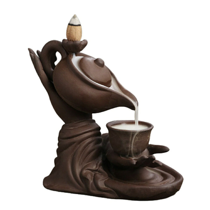 お香 | 和風モダン倒流香ティーポット型お香立て